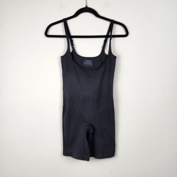 Maidenform Flexes Black Shape wear Stretch Jumpsuit Romper Size L - Picture 10 of 10